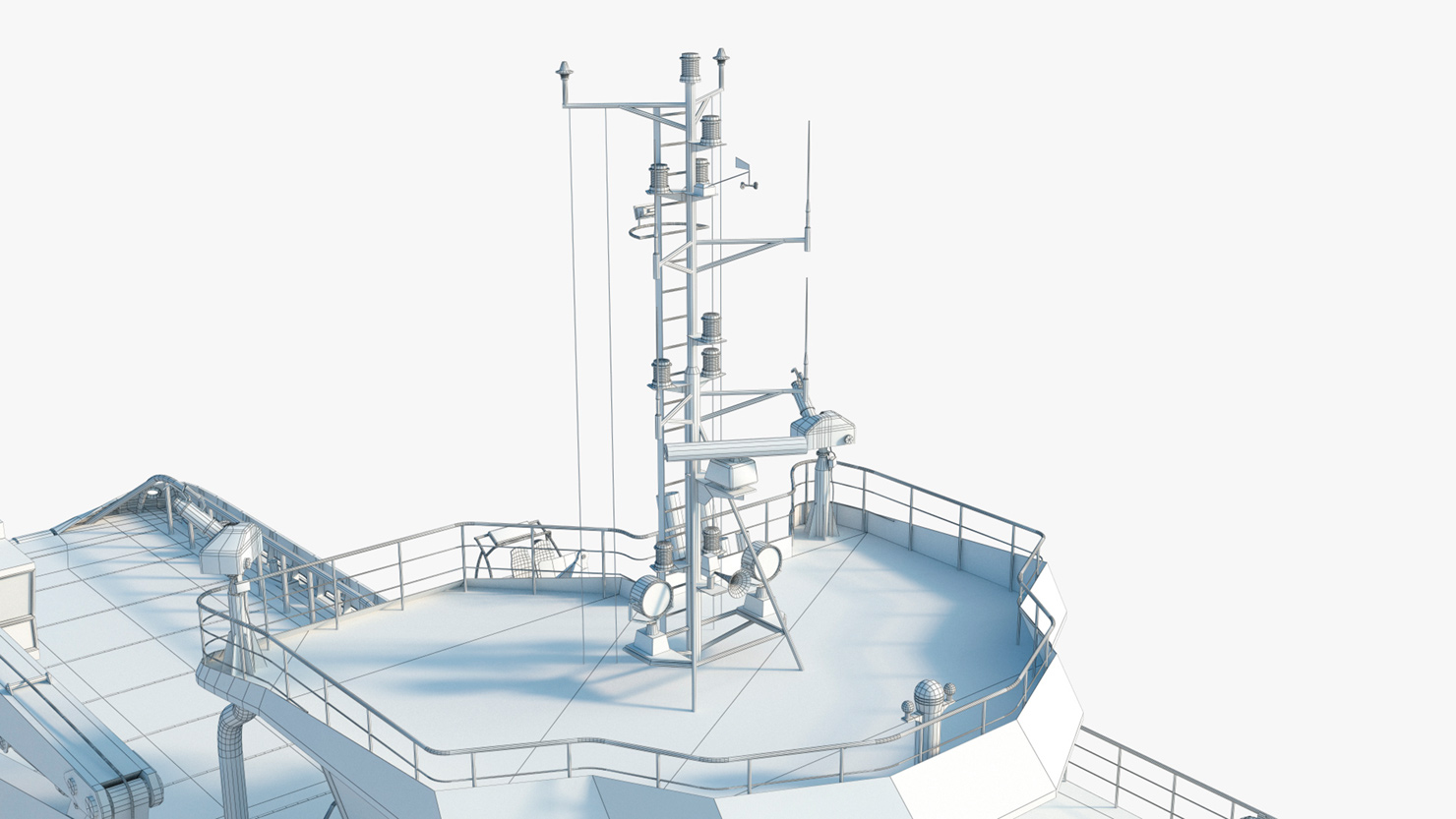 Presentation 3D model of the Cargo Crane Ship. Freelance 3D Designer “Monaco Felice”.